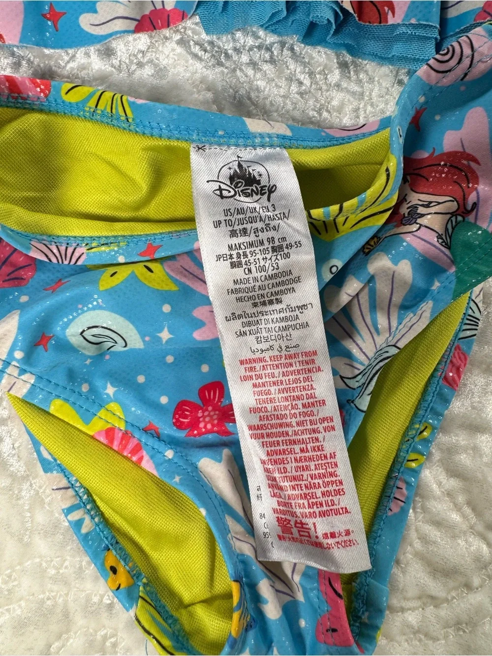 Disney  Little Mermaid Tankini and Stitch Swimsuit